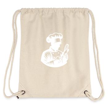 Baker Silhouette Portrait - Stanley/Stella Recycled Gym Bag - natural - Back