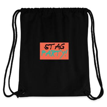 Stag Party - Junggesellenabschied - Stanley/Stella recycelter Gym Bag - Schwarz - Hinten