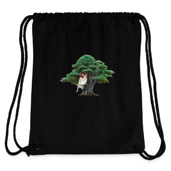 Girl tree nature sensual swing feelings - Stanley/Stella Recycled Gym Bag - black - Back