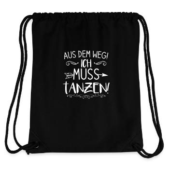 Aus dem Weg ! Ich muss tanzen ! - Stanley/Stella recycelter Gym Bag - Schwarz - Hinten