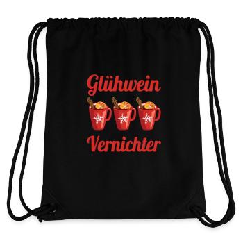 witzige Glühwein Vernichter Weihnachten Geschenk - Stanley/Stella recycelter Gym Bag - Schwarz - Hinten
