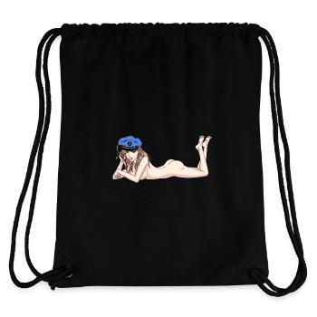 Maritime Kapten sexy girl seafaring ahoy - Stanley/Stella Recycled Gym Bag - black - Back