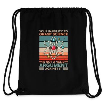 Wissenschaft Spruch - Stanley/Stella recycelter Gym Bag - Schwarz - Hinten