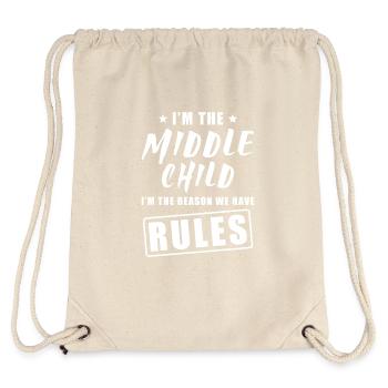 Enfant moyen - Sac à cordon recyclé Stanley/Stella - blanc naturel - Dos