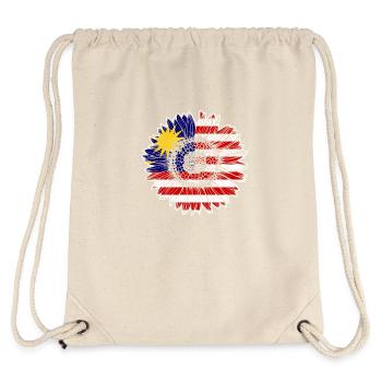 Drapeau de la Malaisie Tournesol - Sac à cordon recyclé Stanley/Stella - blanc naturel - Dos