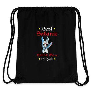 Lapin Mama en Enfer Gothique Lapin Maléfique - Sac à cordon recyclé Stanley/Stella - noir - Dos
