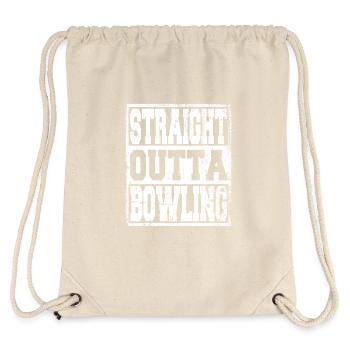 Bowling Spruch lustig - Stanley/Stella recycelter Gym Bag - Naturweiß - Hinten