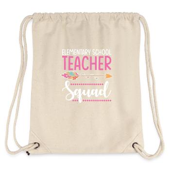 elementary school teacher group - Stanley/Stella Recycled Gym Bag - natural - Back