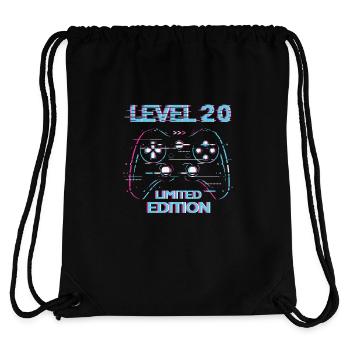 Birthday Level 20 Gaming Édition Limitée Gamer - Sac à cordon recyclé Stanley/Stella - noir - Dos