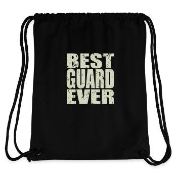 Best Security Guard ever Security Guard Gift - Stanley/Stella Recycled Gym Bag - black - Back