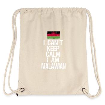 I can not Keep Calm I am Malawi - Stanley/Stella Recycled Gym Bag - natural - Back