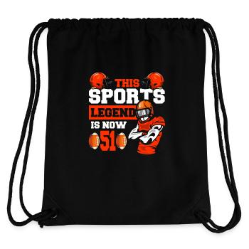 This Sports Legend Is Now 51, Rugby Game - Stanley/Stella Recycled Gym Bag - black - Back