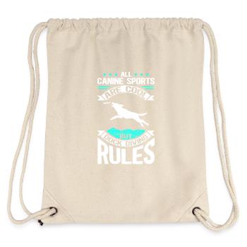 Dock Diving Hunde Hundesport Hundehalter Geschenk - Stanley/Stella recycelter Gym Bag - Naturweiß - Hinten