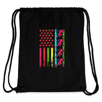 American Sports Flag Athletics 100 days - Stanley/Stella Recycled Gym Bag - black - Back