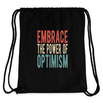 Embrace the power of optimism - Stanley/Stella Recycled Gym Bag - black - Back