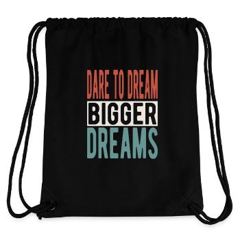 Dare to dream bigger dreams - Stanley/Stella Recycled Gym Bag - black - Back
