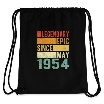 Anniversaire Mai 1954 Légendaire Épopée - Sac à cordon recyclé Stanley/Stella - noir - Dos