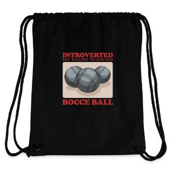Boccia Bocciaspieler Boulesport Bocce Geschenk - Stanley/Stella recycelter Gym Bag - Schwarz - Hinten