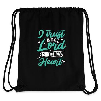 I trust in the Lord's Christian faith - Stanley/Stella Recycled Gym Bag - black - Back
