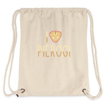 Pierogi dumplings I love pierogi - Stanley/Stella Recycled Gym Bag - natural - Back