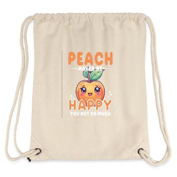 Peach Kawaii - Stanley/Stella Recycled Gym Bag - natural - Back