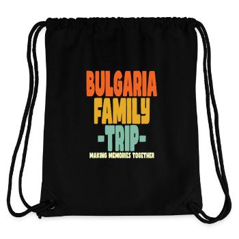 Bulgarie Vacances en famille - Sac à cordon recyclé Stanley/Stella - noir - Dos