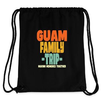 Vacances en famille à Guam - Sac à cordon recyclé Stanley/Stella - noir - Dos