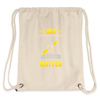Electrician Birthday Gift Funny - Stanley/Stella Recycled Gym Bag - natural - Back