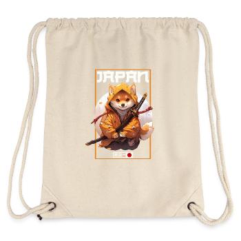 Asia Corki Japanese Samurai Samurai - Stanley/Stella Recycled Gym Bag - natural - Back