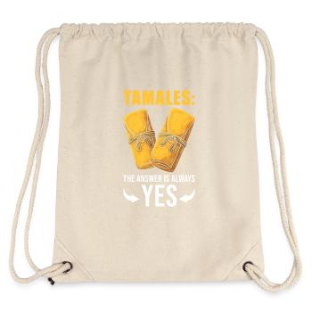 Tamales Mexican Food Lover Design - Mexico Dish - Stanley/Stella Recycled Gym Bag - natural - Back