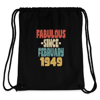 Fabulous February 1949 - Stanley/Stella Recycled Gym Bag - black - Back