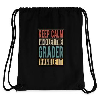 Grader Retro Geschenk - Stanley/Stella recycelter Gym Bag - Schwarz - Hinten