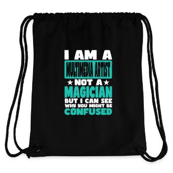 Multimedia-Künstler - Stanley/Stella recycelter Gym Bag - Schwarz - Hinten
