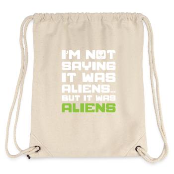 Ancient Astronaut Theorist Alien Believer - Stanley/Stella Recycled Gym Bag - natural - Back