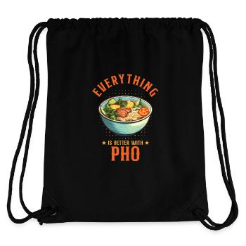 Everything Is Better With Pho Vietnamese Food - Stanley/Stella Recycled Gym Bag - black - Back
