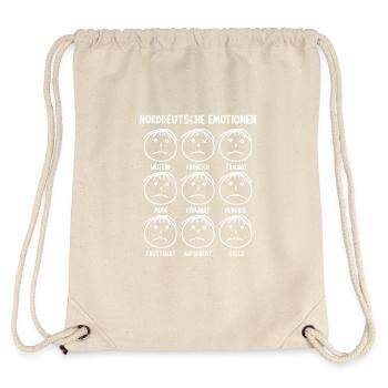 Norddeutsche Emotionen - Stanley/Stella recycelter Gym Bag - Naturweiß - Hinten