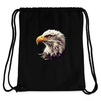Pygargue à tête blanche Weißkopfseeadler - Sac à cordon recyclé Stanley/Stella - noir - Dos