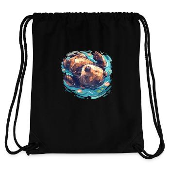 Beaver Biber - Sac à cordon recyclé Stanley/Stella - noir - Dos