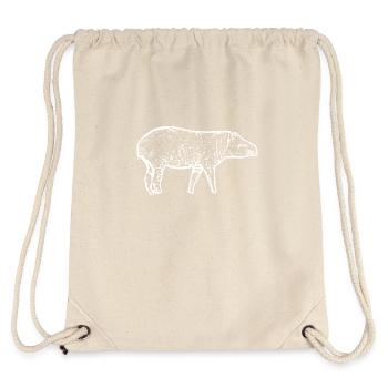 Tapire - Stanley/Stella recycelter Gym Bag - Naturweiß - Hinten