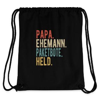 Paketbote Papa Ehemann Held - Stanley/Stella recycelter Gym Bag - Schwarz - Hinten