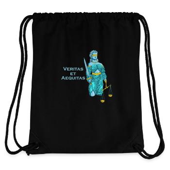 Veritas et Aequitas - Goddess Justitia - Stanley/Stella Recycled Gym Bag - black - Back