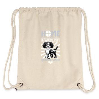 Zuhause - Braque d'Auvergne - Stanley/Stella recycelter Gym Bag - Naturweiß - Hinten