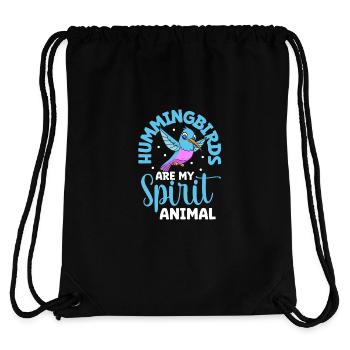 Favorite animal - hummingbird - Stanley/Stella Recycled Gym Bag - black - Back