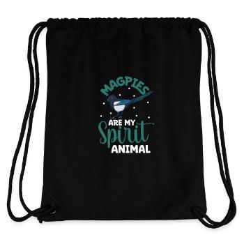Lieblingstier - Elster - Stanley/Stella recycelter Gym Bag - Schwarz - Hinten