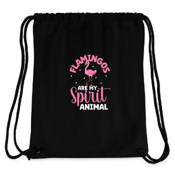 Favorite animal - flamingo - Stanley/Stella Recycled Gym Bag - black - Back