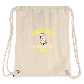 Ich liebe meinen Kakadu - Stanley/Stella recycelter Gym Bag - Naturweiß - Hinten