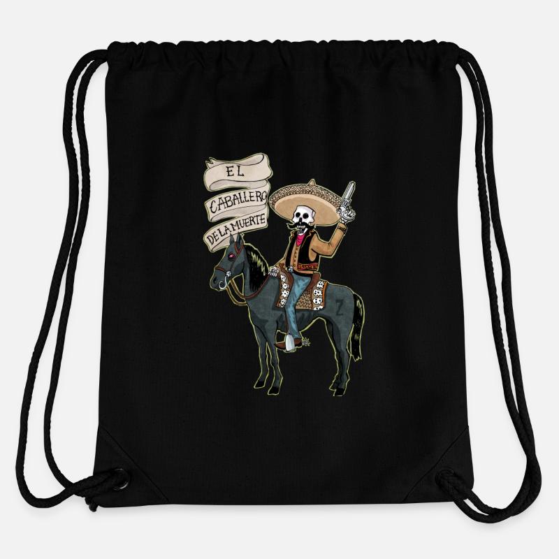 caballerodelamuerte - Sac à cordon recyclé Stanley/Stella - noir