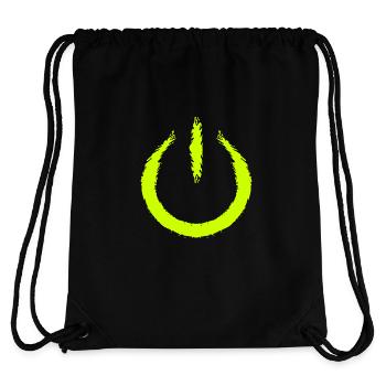 Power on Schalter Einschalten Ausschalten Symbol - Stanley/Stella recycelter Gym Bag - Schwarz - Hinten