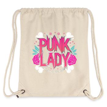 Punk Woman Skater Rocker Punk - Stanley/Stella Recycled Gym Bag - natural - Back
