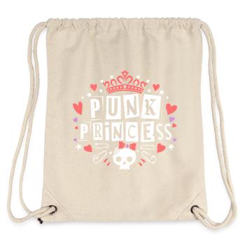 Punk Woman Princess Rocker Punk - Stanley/Stella Recycled Gym Bag - natural - Back